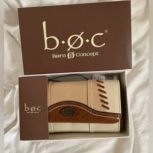 B.O.C (Born Concept) Tri Fold Wallet. NWT in box.